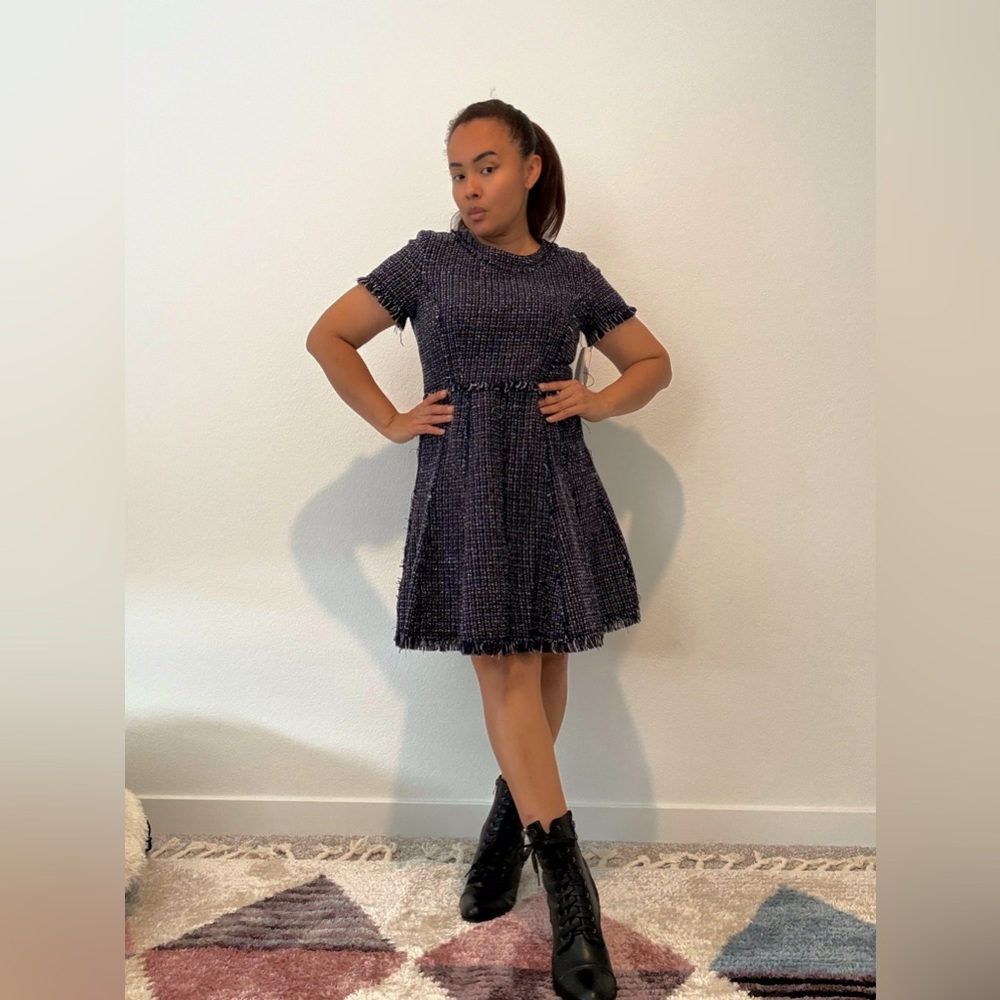 Eliza J Black Tweed Mini Dress - Picture 10 of 11